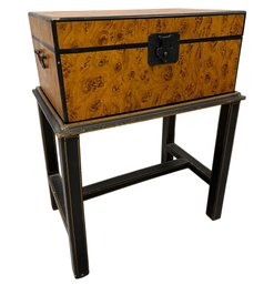 Chinoiserie-Style Accent Chest On Stand