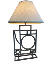 Curtis Jere-Inspired Art Deco Openwork Lamp (Base Only)