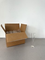 Set Of 24 Plastic Champagne Flutes
