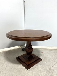 Square-Based Pedestal Dining Table