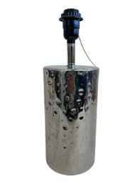 MCM Chrome Dimpled Table Lamp (Base Only)