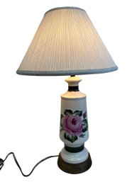 Vintage Ceramic Floral Table Lamp (Base Only)