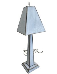 Art Deco Slag Glass Table Lamp