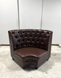 Chocolate Chesterfield-Style Curved Booth