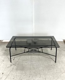 Smoke Grey Glass Top Coffee Table