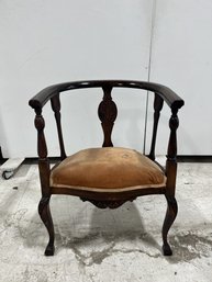 Upholstered Victorian-Style Side Chair