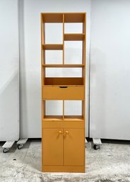 Modern Tangerine Wall Bookshelf