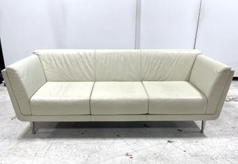 MCM Herman Miller-Style Wood Wrapped Sofa (#2)