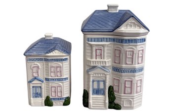 Vintage Hearth & Home Design 'Spice Village' Collection Canisters (2-Piece Set)
