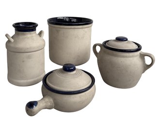 Vintage Mountainside Stoneware Collection (4-Piece Set)