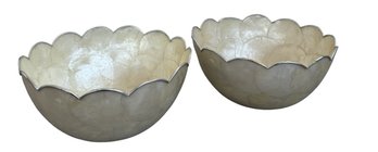 Scalloped Shell Bowls (Set Of 2)