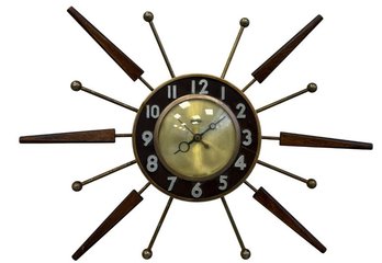 Vintage Starburst Wall Clock (NOT TESTED) #2