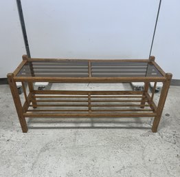 MCM Pitch Pine Stick Style Coffee Table With Magazine Shelf(circa 1960's)