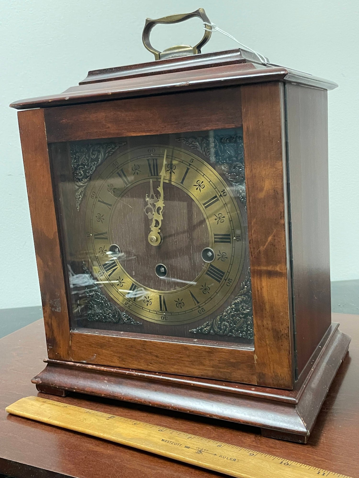 ELGIN WESTMINSTER CHIME CARRIAGE CLOCK 2412