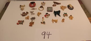 Christmas Jewelry Lot