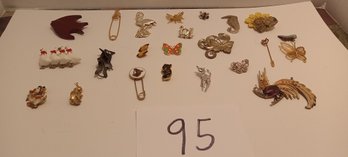 Vintage Animal Brooch Lot