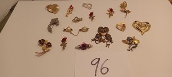Vintage Costume Brooch Lot