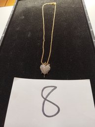 Hutton Wilkerson Strawberry Rhinestone Necklace