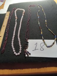 Garnet & Necklace Lot