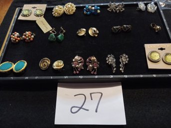 15 Pairs Assorted Clip-on Earrings