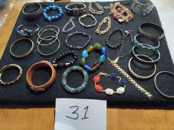 Large Lot Assorted Bracelets