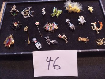 Large Animal Brooch Lot