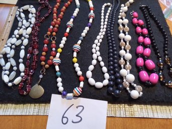 Mixed Beaded Necklace Lot