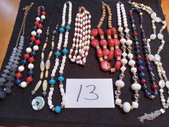CHUNKY BEADED NECKLACE LOT