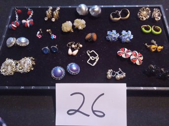 CLIP-ON EARRING LOT - 20PR