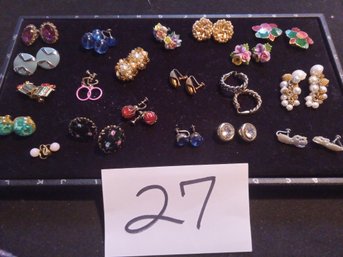 CLIP-ON EARRING LOT 20PR