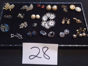 CLIP-ON EARRING LOT - 20PR