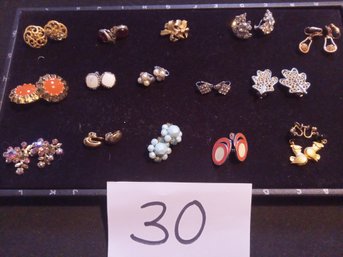 DESIGNER CLIP-ON EARRING LOT