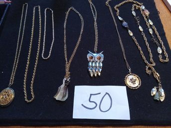 GOLDTONE NECKLACE LOT