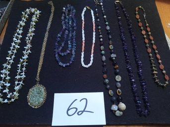 STONE NECKLACE LOT