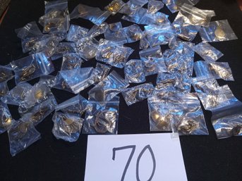 PIERCED EARRING LOT IN BAGS - OVER 50PR