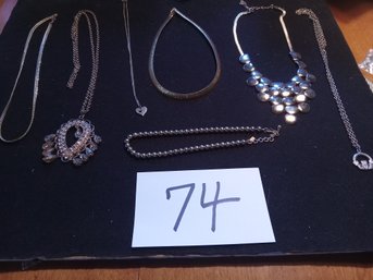 GOLDTONE NECKLACE LOT - SOME DESIGNER