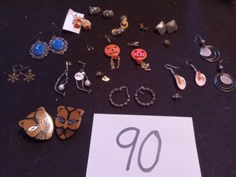 PIERCED EARRING LOT - SOME STERLING