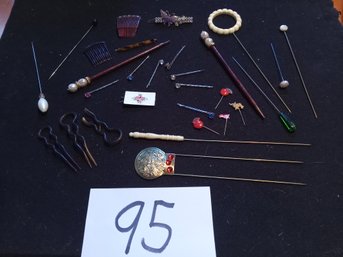 HAIR & HAT PIN LOT