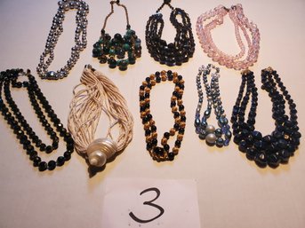 DOUBLE STRANDED NECKLACE LOT