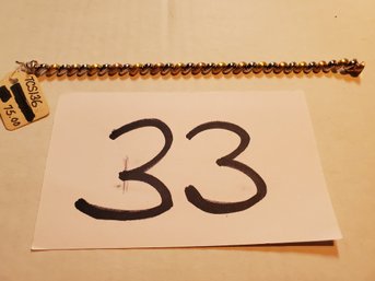 GOLD PLATED OVER STERLING BRACELET