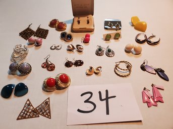 25 PAIR PIERCED EARRINGS