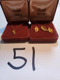 2 14kt GOLD NECKLACE SETS