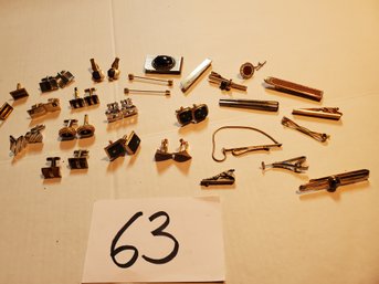 TIE TACKS & CUFFLINK LOT