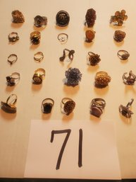 25 PAIR EXPANDABLE COSTUME RINGS