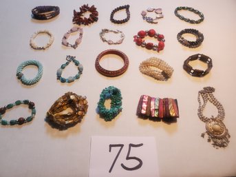 STONE BRACELET LOT