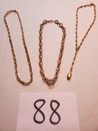 3 DESIGNER NECKLACES