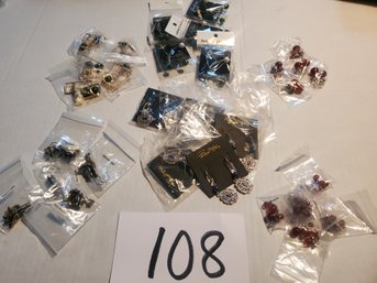 30 PAIR PIERCED PACKAGED EARRINGS