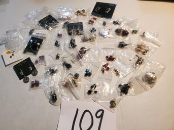 35 PAIR PIERCED PACKAGED EARRINGS