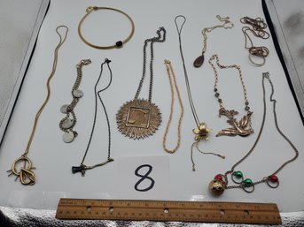 MIXED GOLDTONE NECKLACE LOT