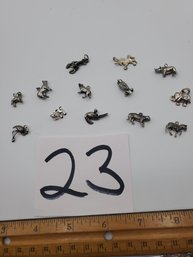 STERLING ANIMAL CHARM LOT